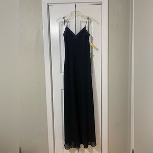 Long Black Cocktail Dress